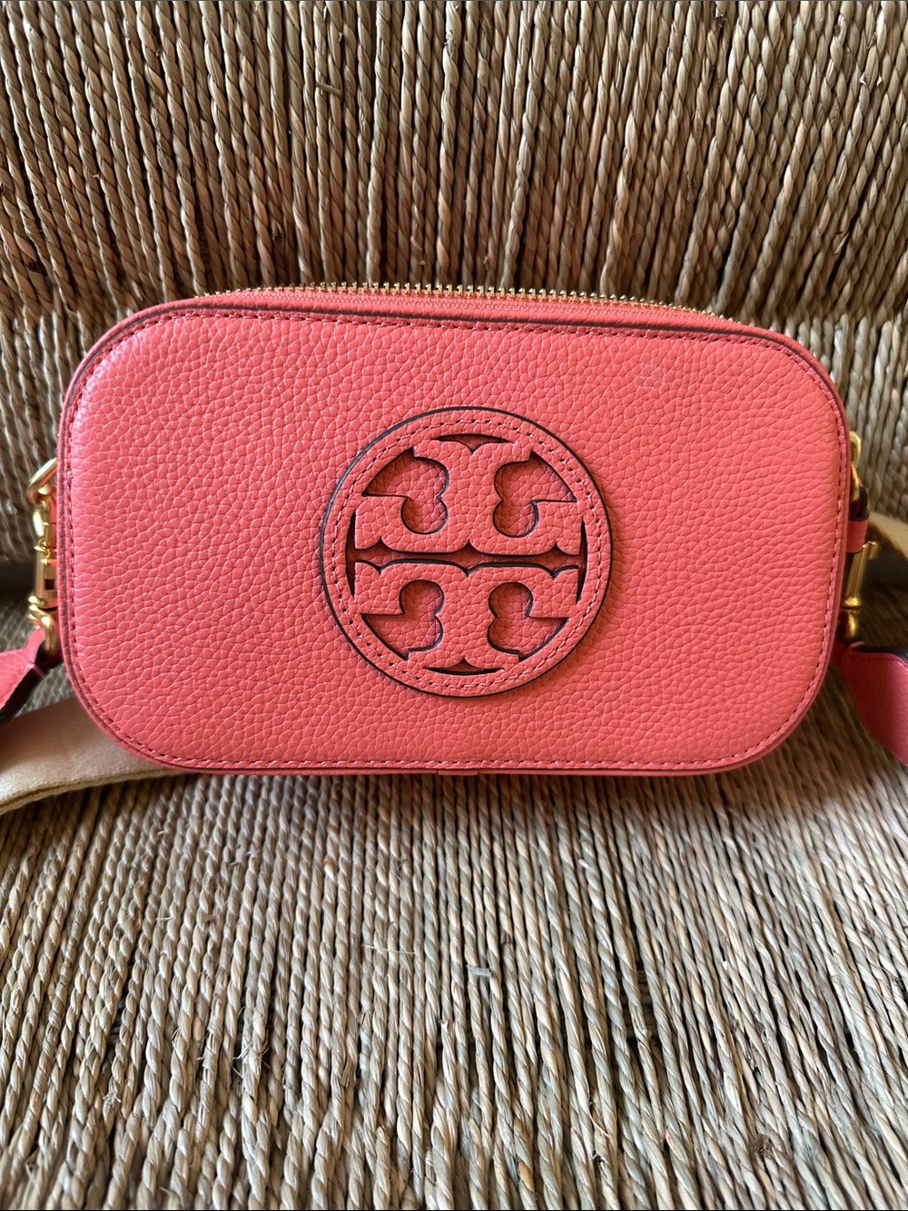 Tory Burch Mini Miller Crossbody Bag - Coral